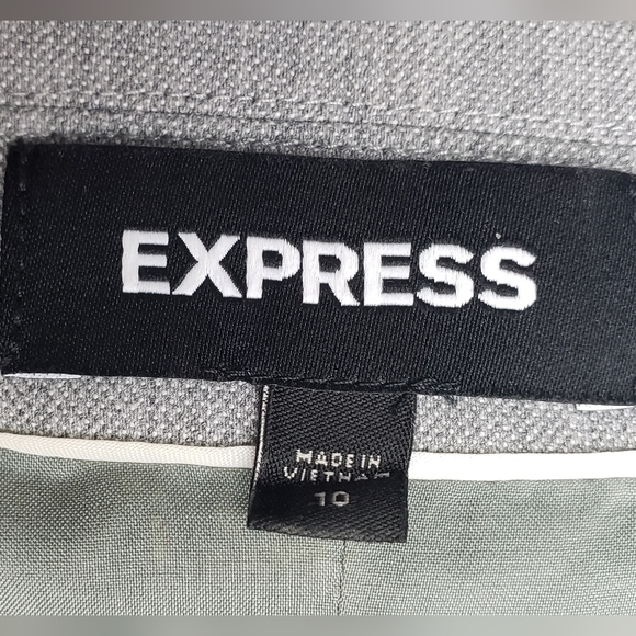 Gray Express Blazer Size 10 - Picture 2 of 4